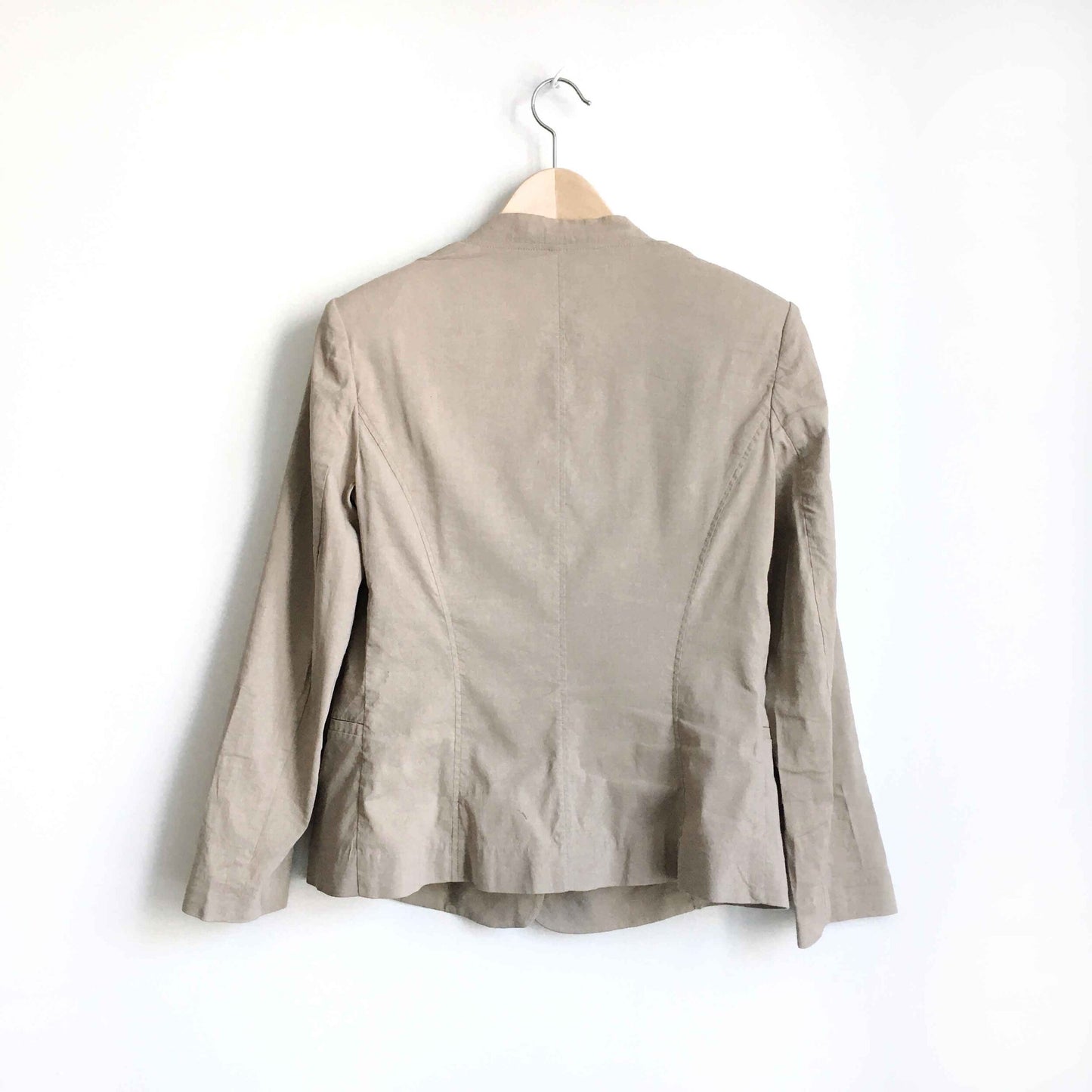 Theory Dalite Linen-blend crunch jacket - size 8