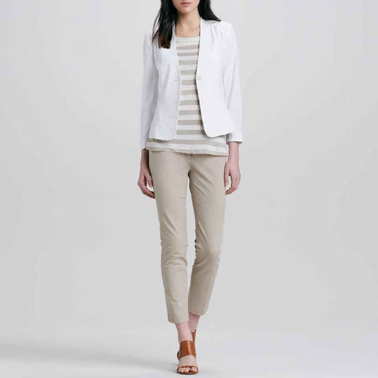 Theory Dalite Linen-blend crunch jacket - size 8