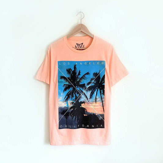 univibe los angeles california palm tree graphic tee - size medium