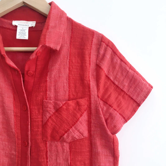 Urban Romantics Linen Shirt - size Small