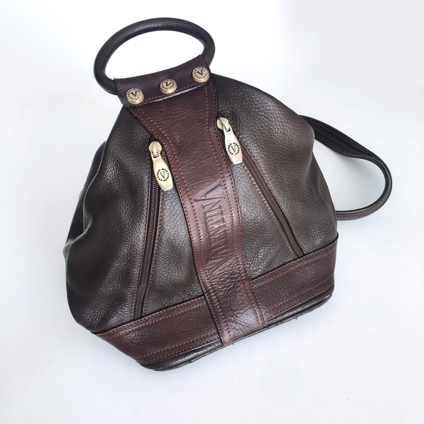 Valentina Leather Backpack Purse