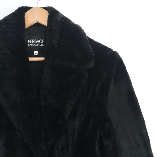 Versace Jeans Couture Faux Fur Coat - size Medium