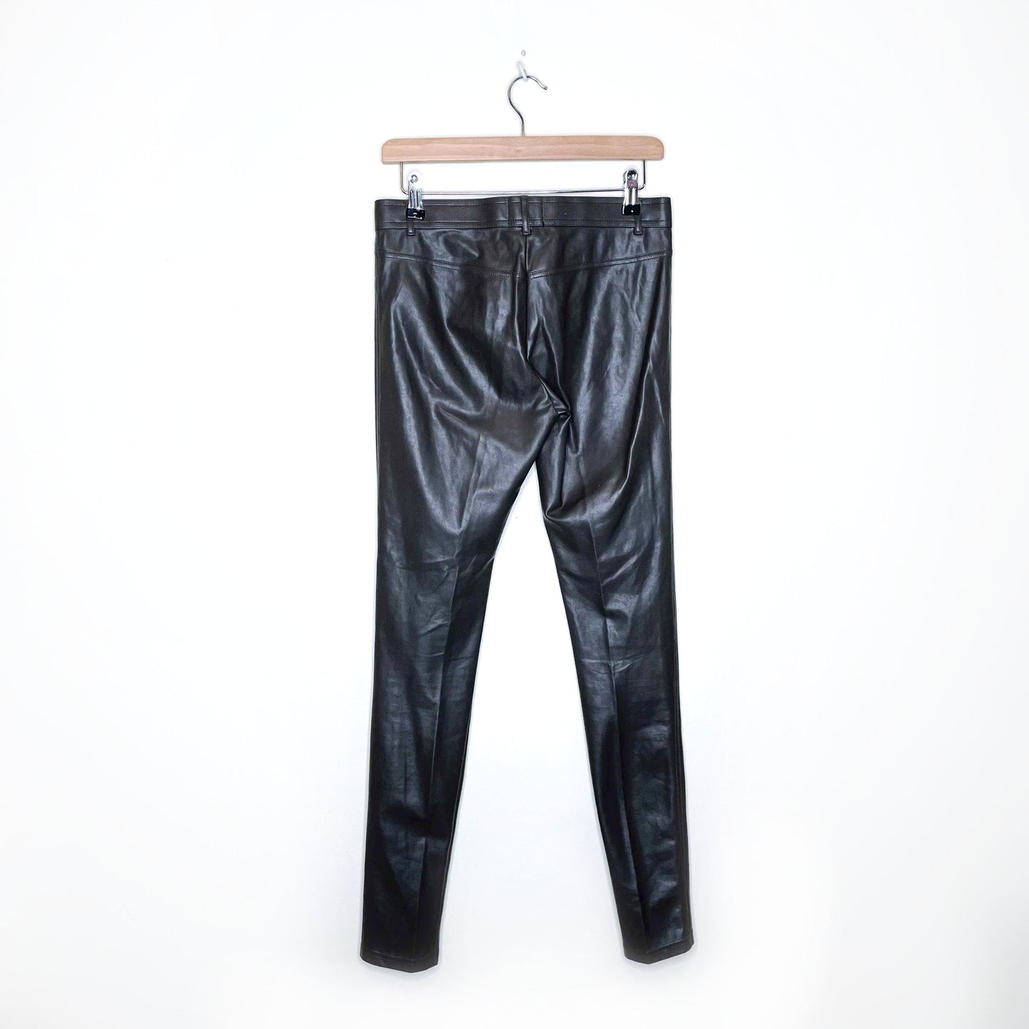 wilfred free faux leather charm legging pants - size 4