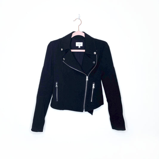 wilfred black montesson moto jacket - size 00