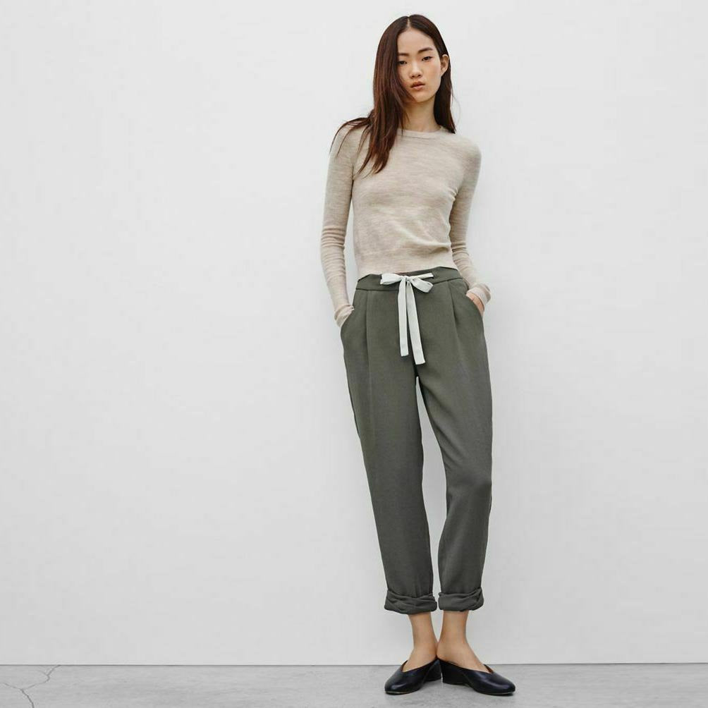 wilfred allant crepe trouser with drawstring - size 4