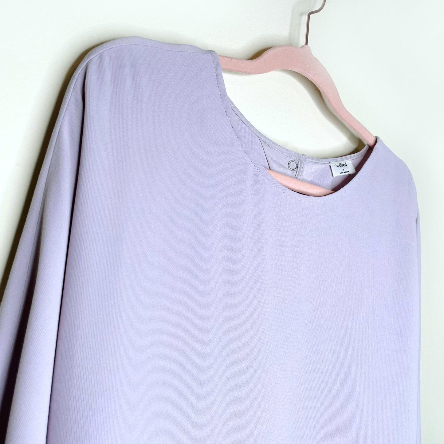 wilfred laon lilac tie back blouse - size small