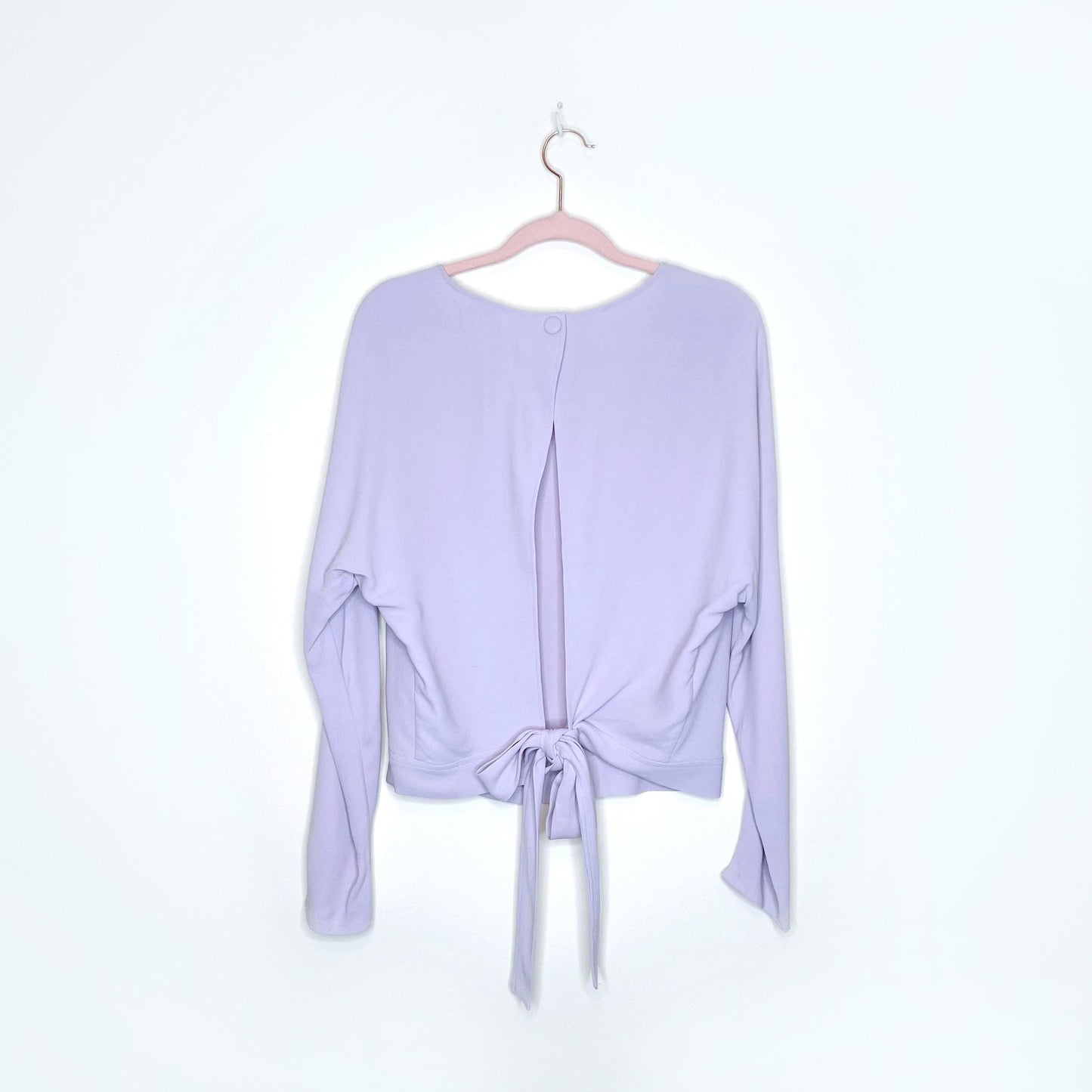 wilfred laon lilac tie back blouse - size small