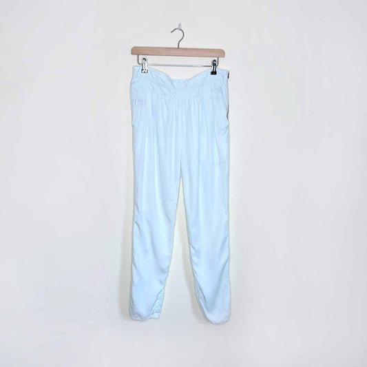 wilfred high rise mint green trousers - size 6