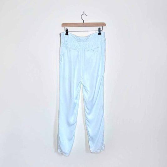 wilfred high rise mint green trousers - size 6