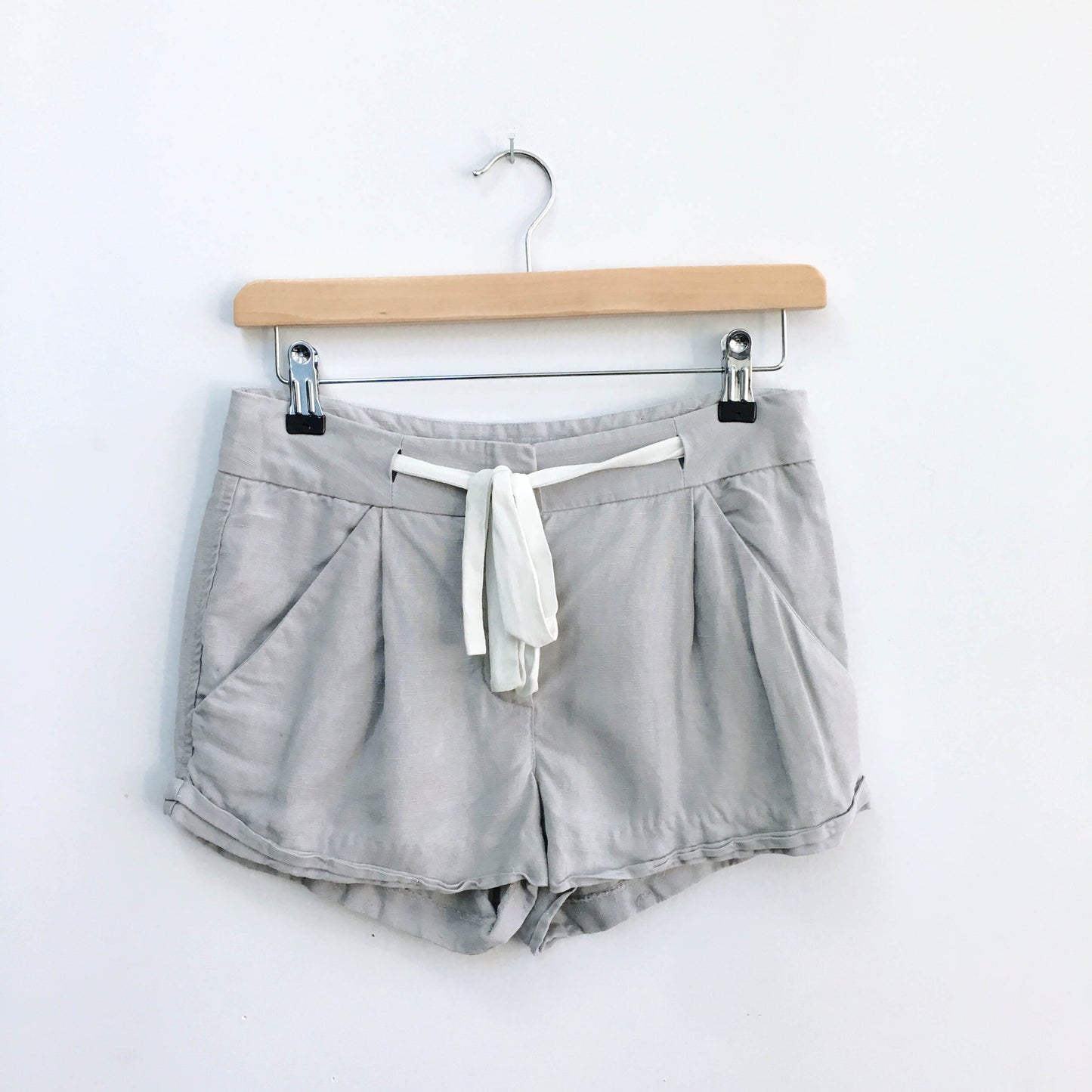 wilfred allegra linen silk shorts - size 0