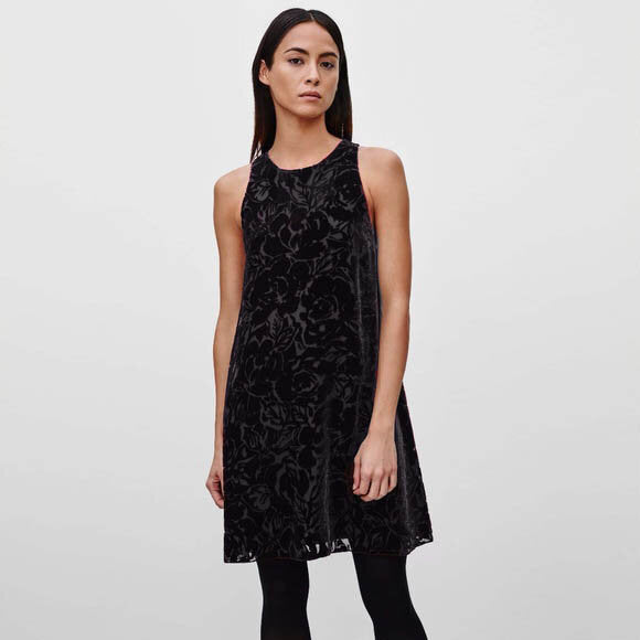 Wilfred Trompette velvet burnout dress - size xxs