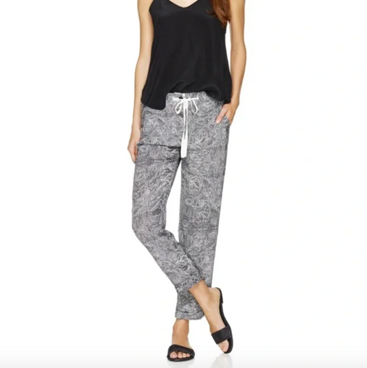 wilfred marais silk paisley jogger pants - size xxs