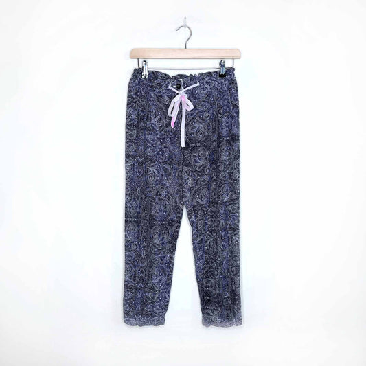 wilfred marais silk paisley jogger pants - size xxs