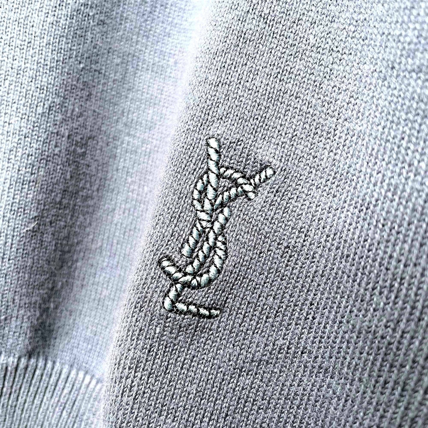 vintage men's yves saint laurent collared sweater - size large