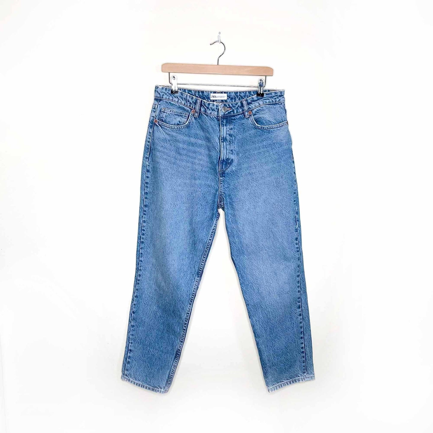 zara high rise mom jeans - size 12