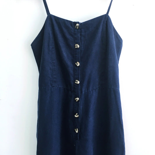 NWOT Zara linen button-up Jumper - size xs