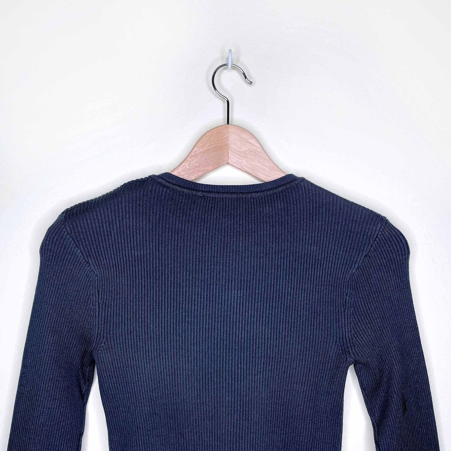 nwt zara shoulder pad ribbed knit sweater - size small