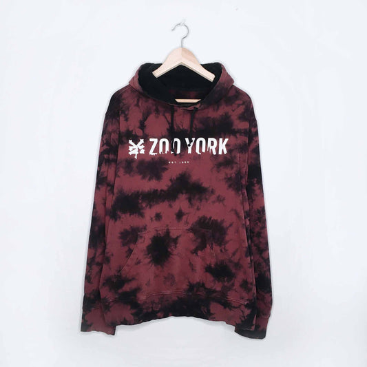 Zoo York ink tie dye hooded sweatshirt - size Large